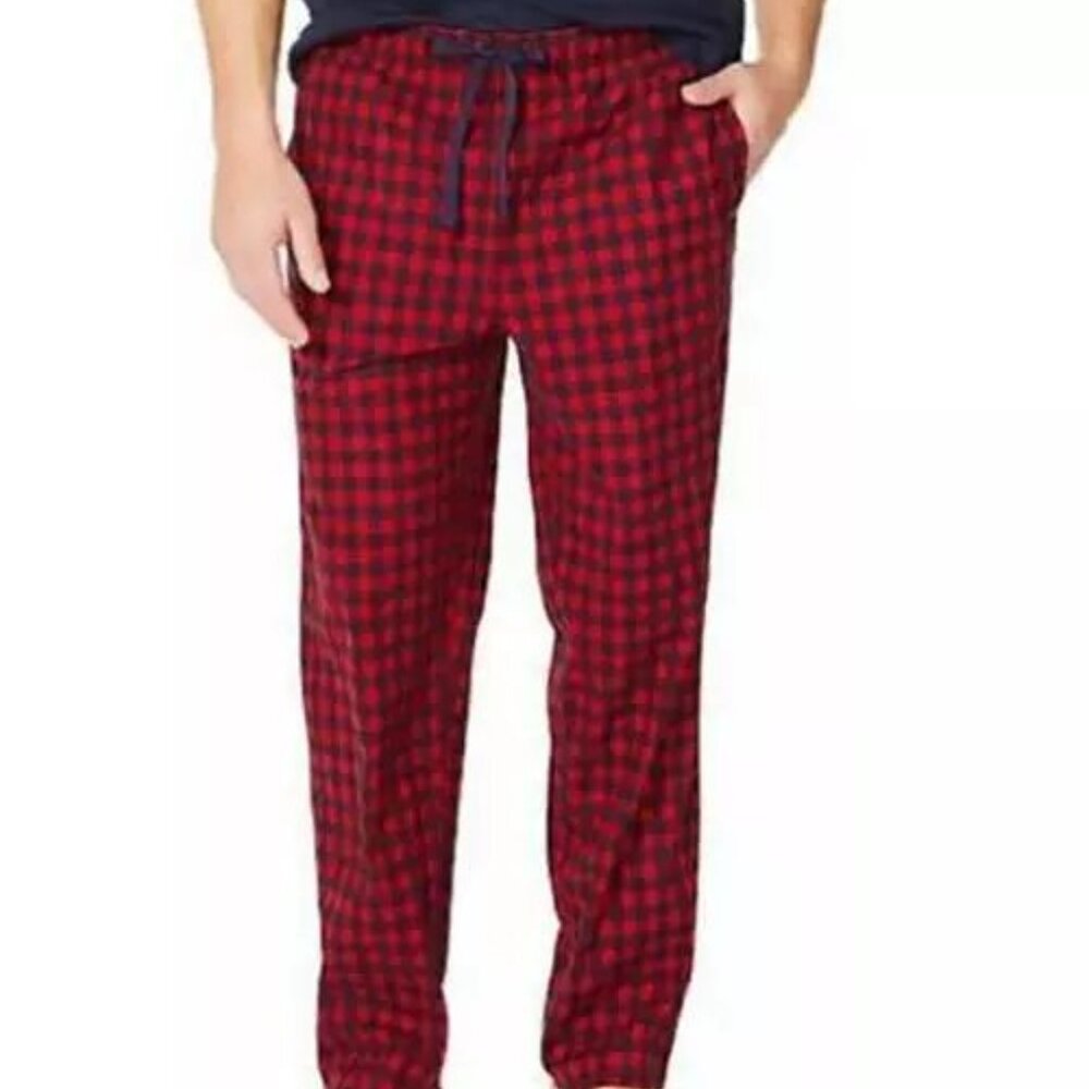Nautica Men’s 1 Pack Fleece Pants, RED, XXL